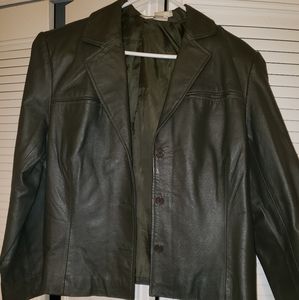 Genuine Leather Blazer